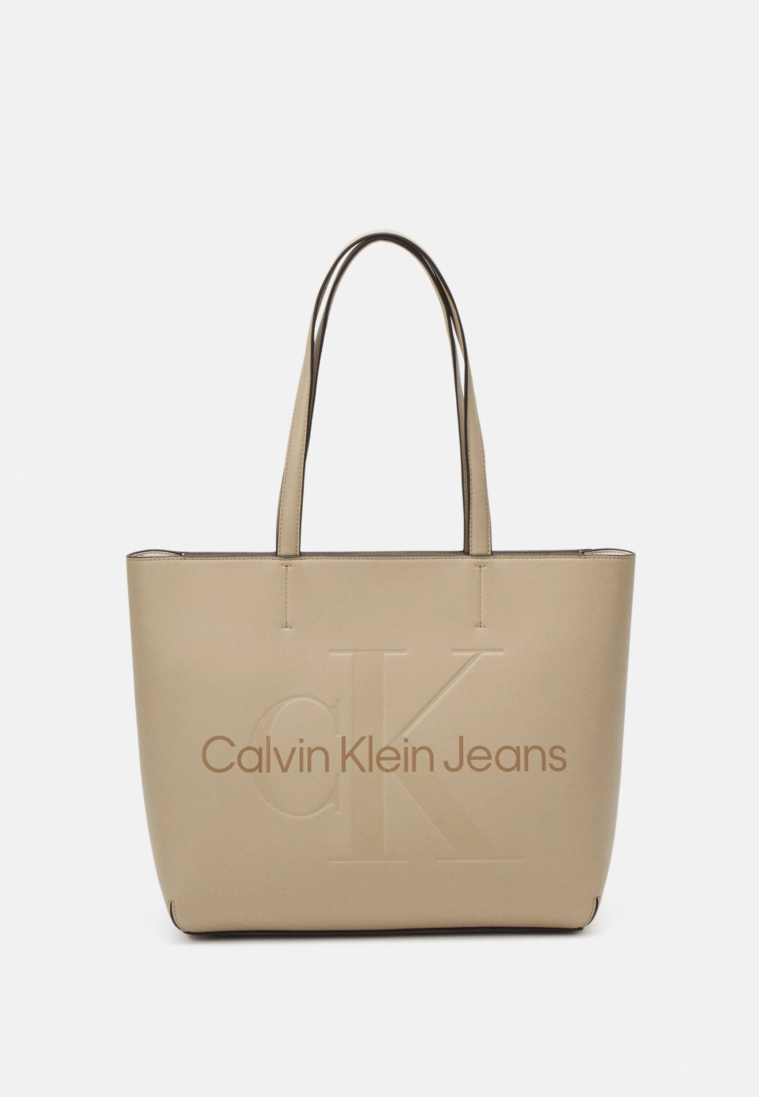 Calvin Klein Jeans Sculpted Shopper Mono - Shopper - Dune