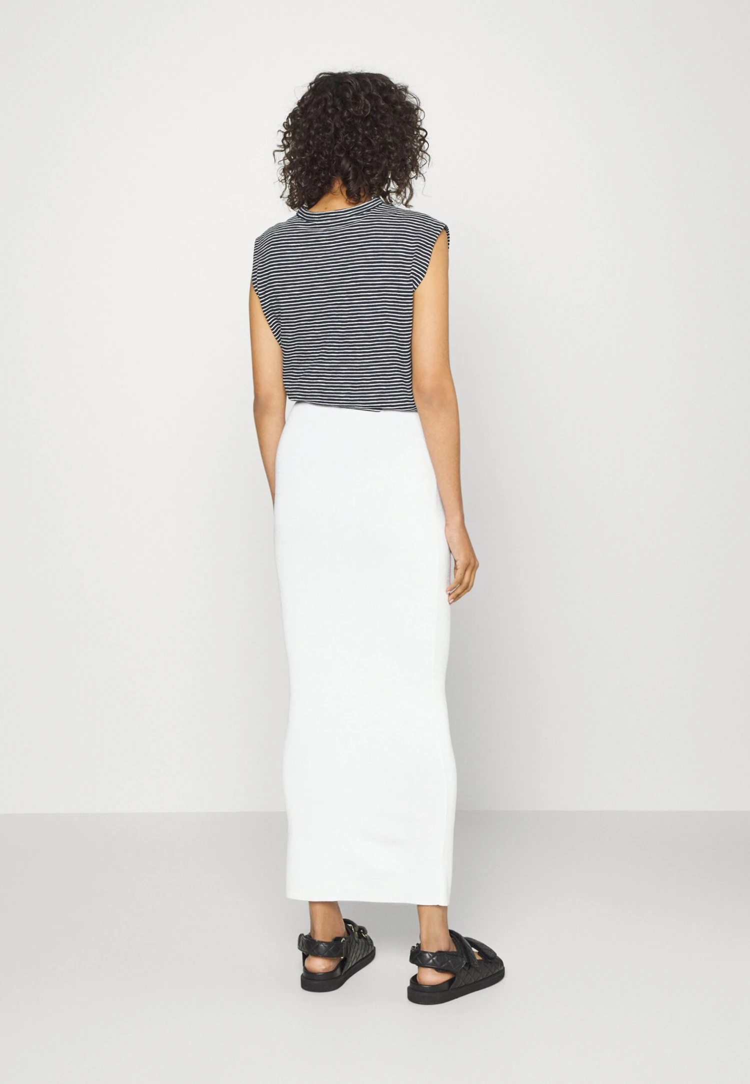 Calvin Klein Sensual Fitted Skirt - Maxirok - Bright White - Afbeelding 3