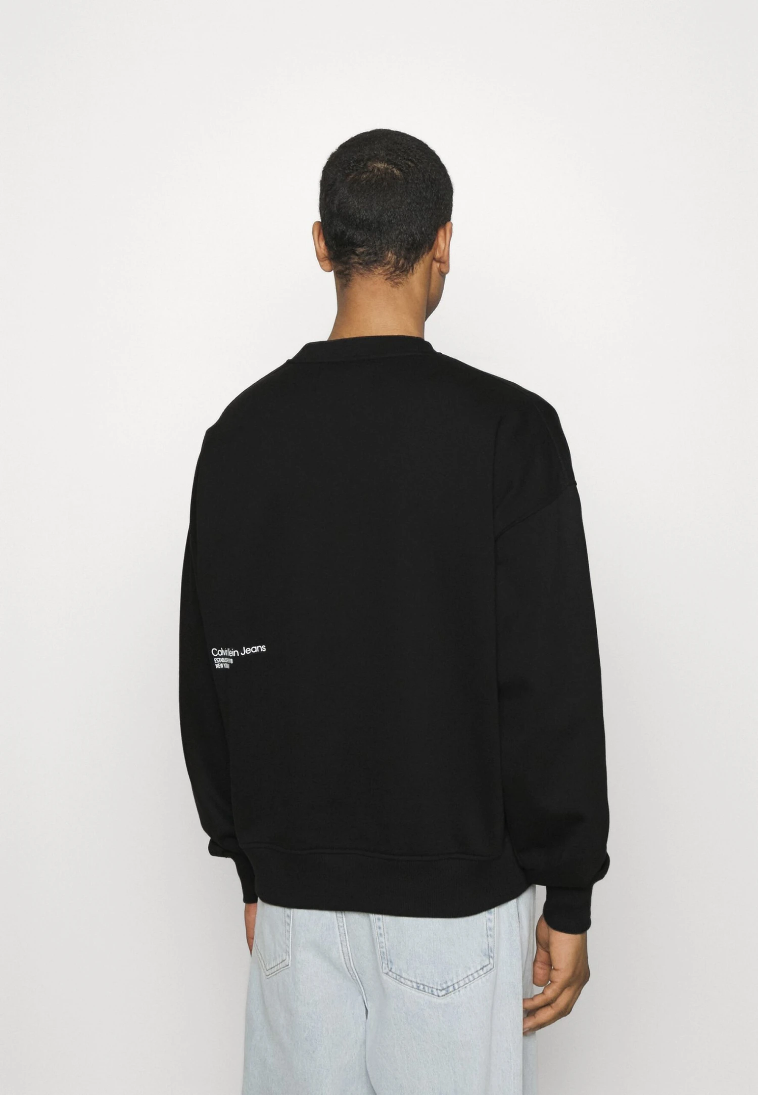 Calvin Klein Jeans Brushstroke Unisex - Sweater - Black - Afbeelding 3