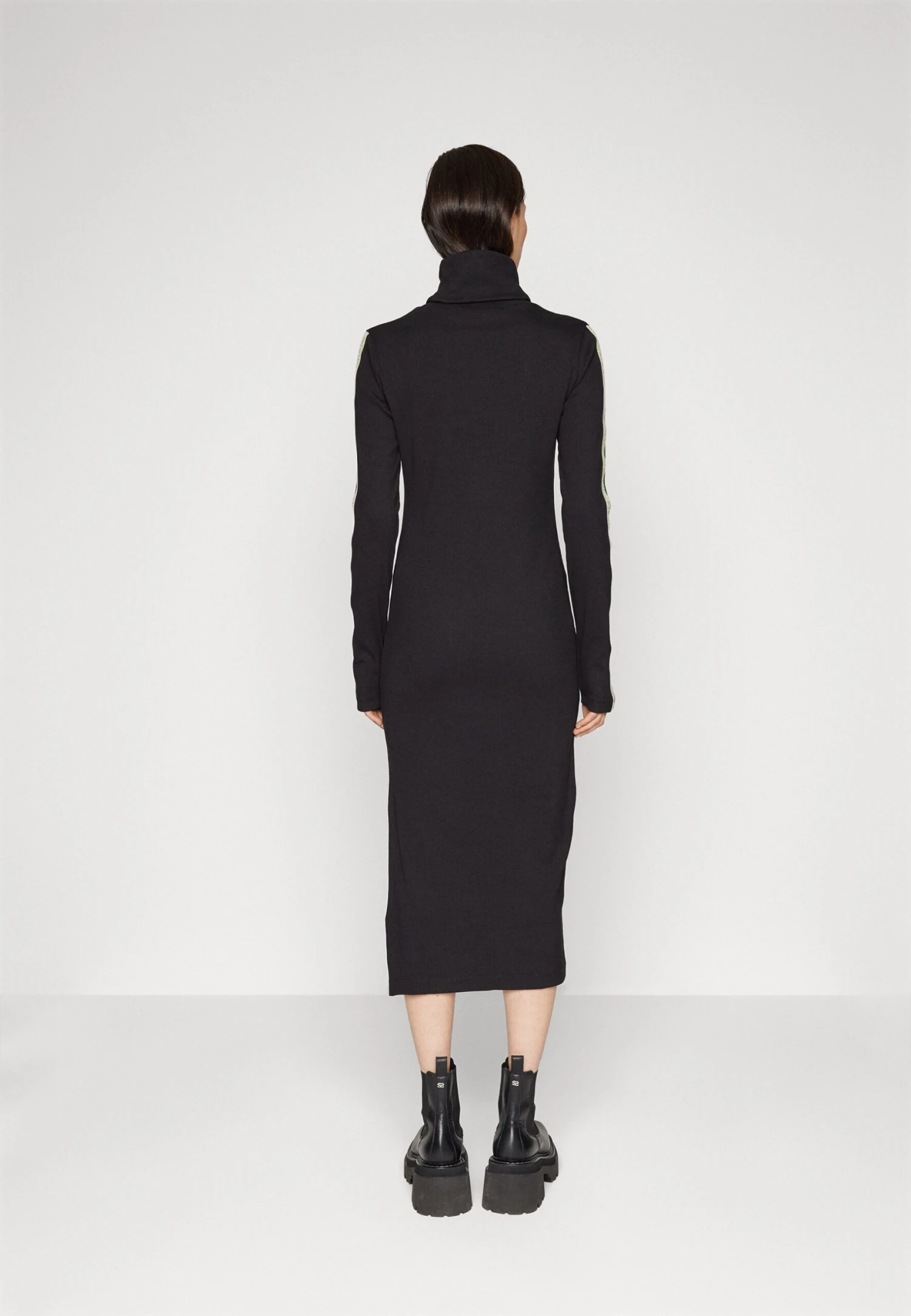 Calvin Klein Jeans Logo Elastic - Etui-Jurk - Black - Afbeelding 5