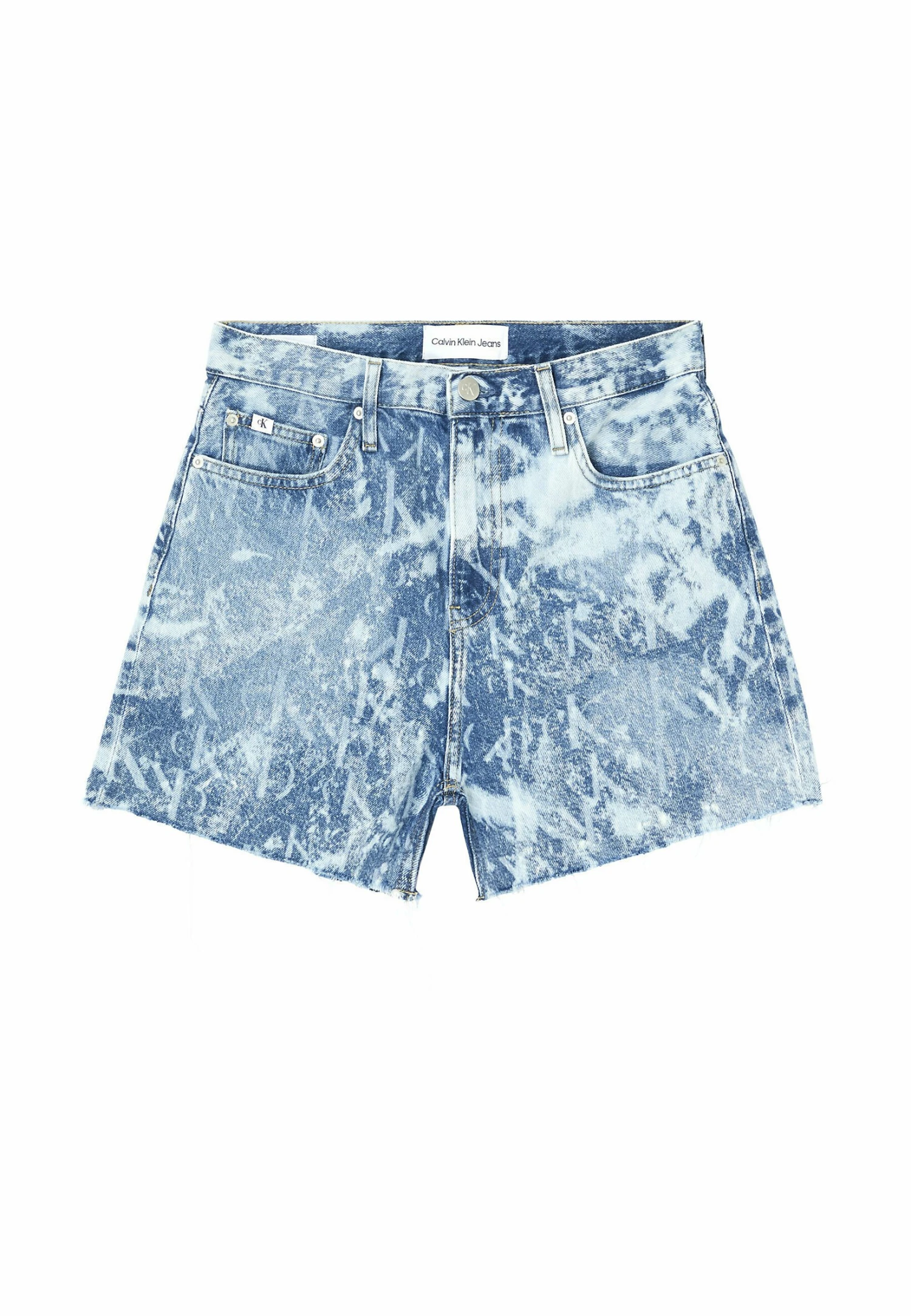 Calvin Klein Jeans Bleached Mom - Jeansshort - Denim Light - Afbeelding 5