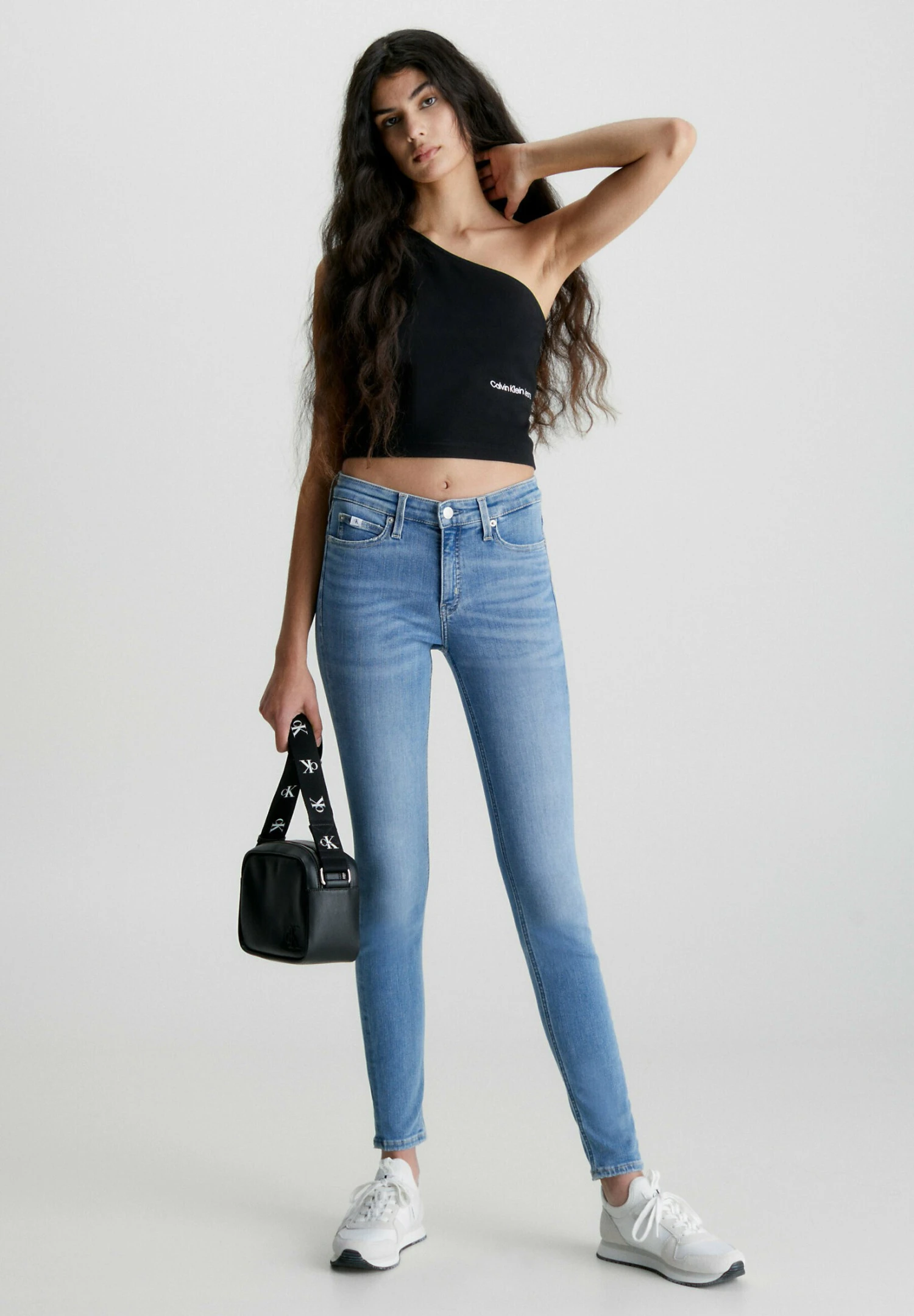 Calvin Klein Jeans Mid Rise - Jeans Skinny Fit - Denim Medium - Afbeelding 2