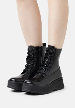 Calvin Klein Pitched Combat- Veterboots - Black