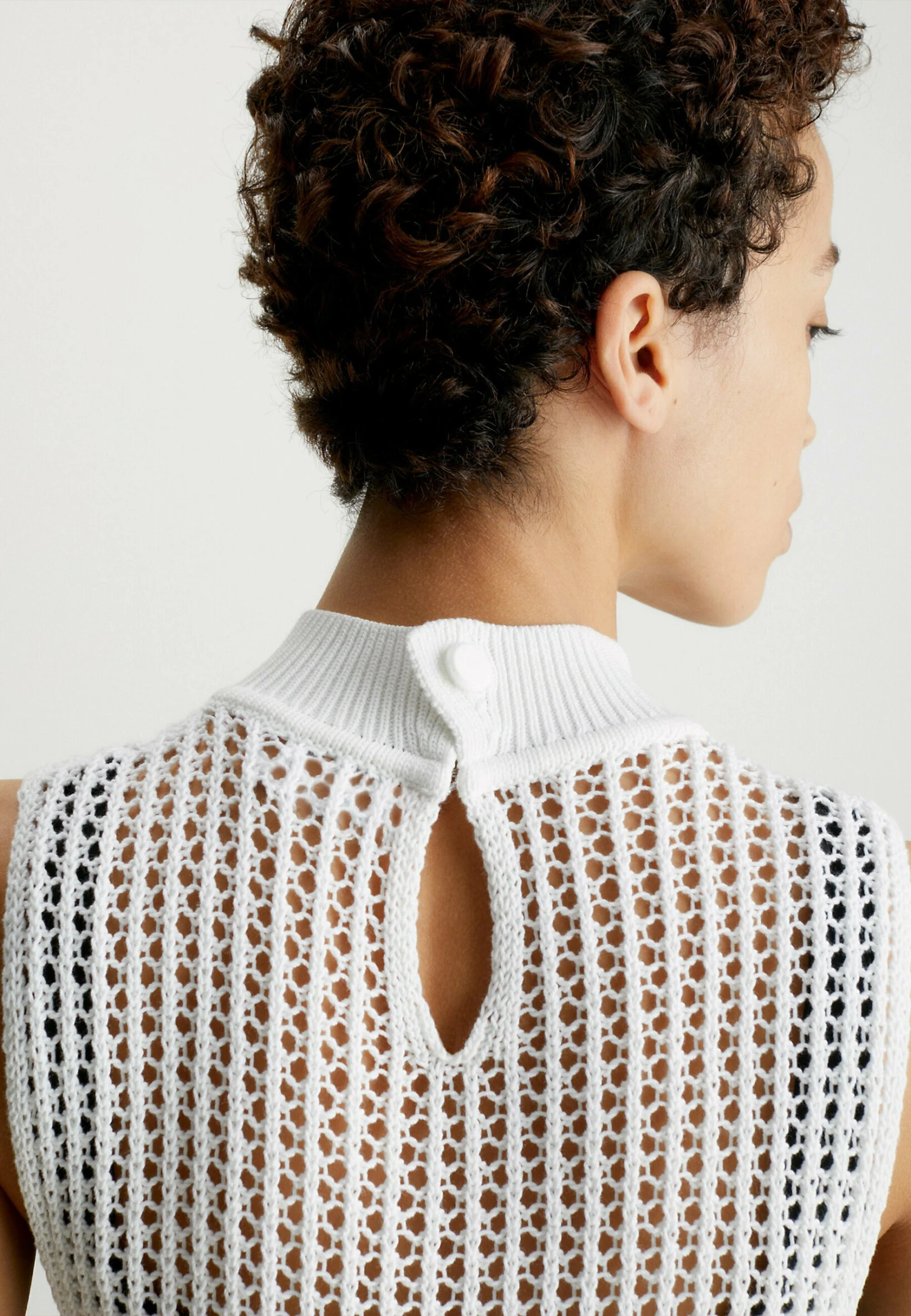 Calvin Klein Openwork Tank - Top - Bright White - Afbeelding 4