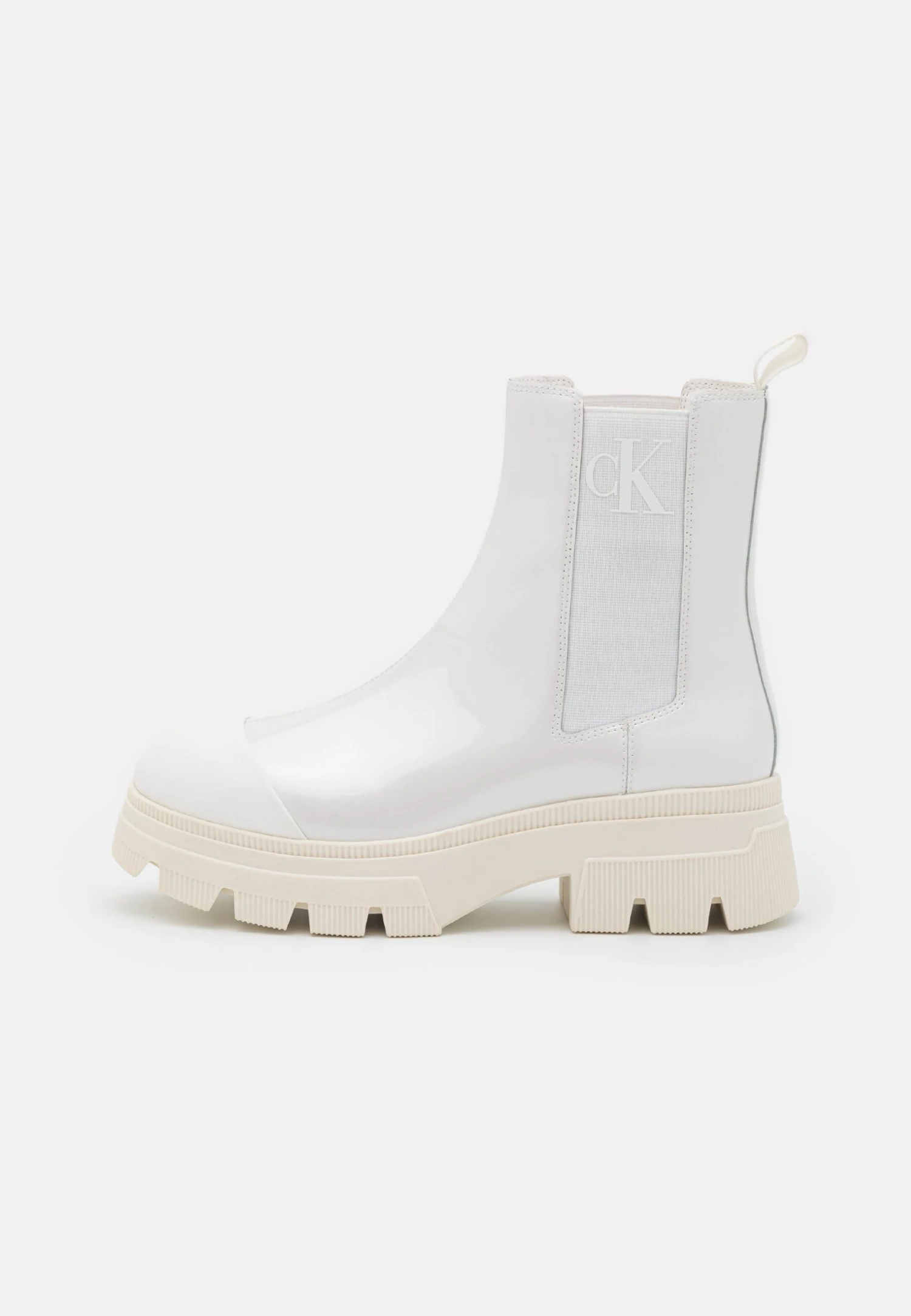 Calvin Klein Jeans Chunky Combat Chelsea Boot - Enkellaarsjes Met Plateauzool - White - Afbeelding 2