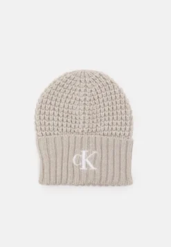 Calvin Klein Jeans Waffle Beanie - Muts - Eggshell