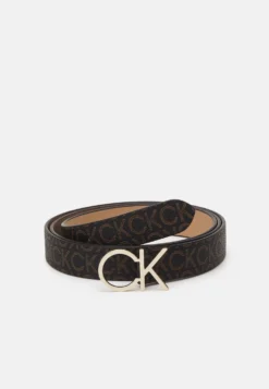 Calvin Klein Re Lock Logo Belt- Riem - Brown Mono