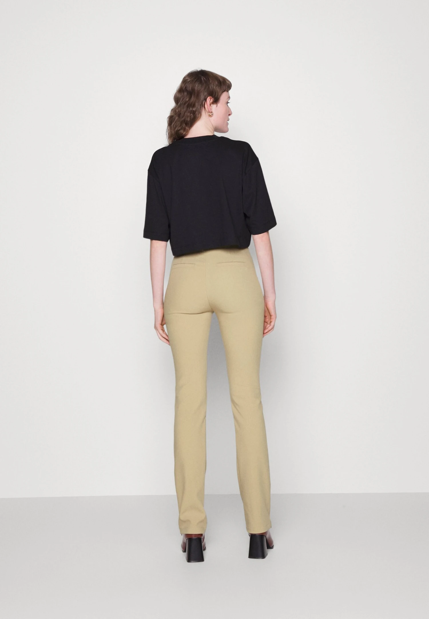 Calvin Klein Jeans Slim Fit High Waist Pants - Broek - Travertine - Afbeelding 4