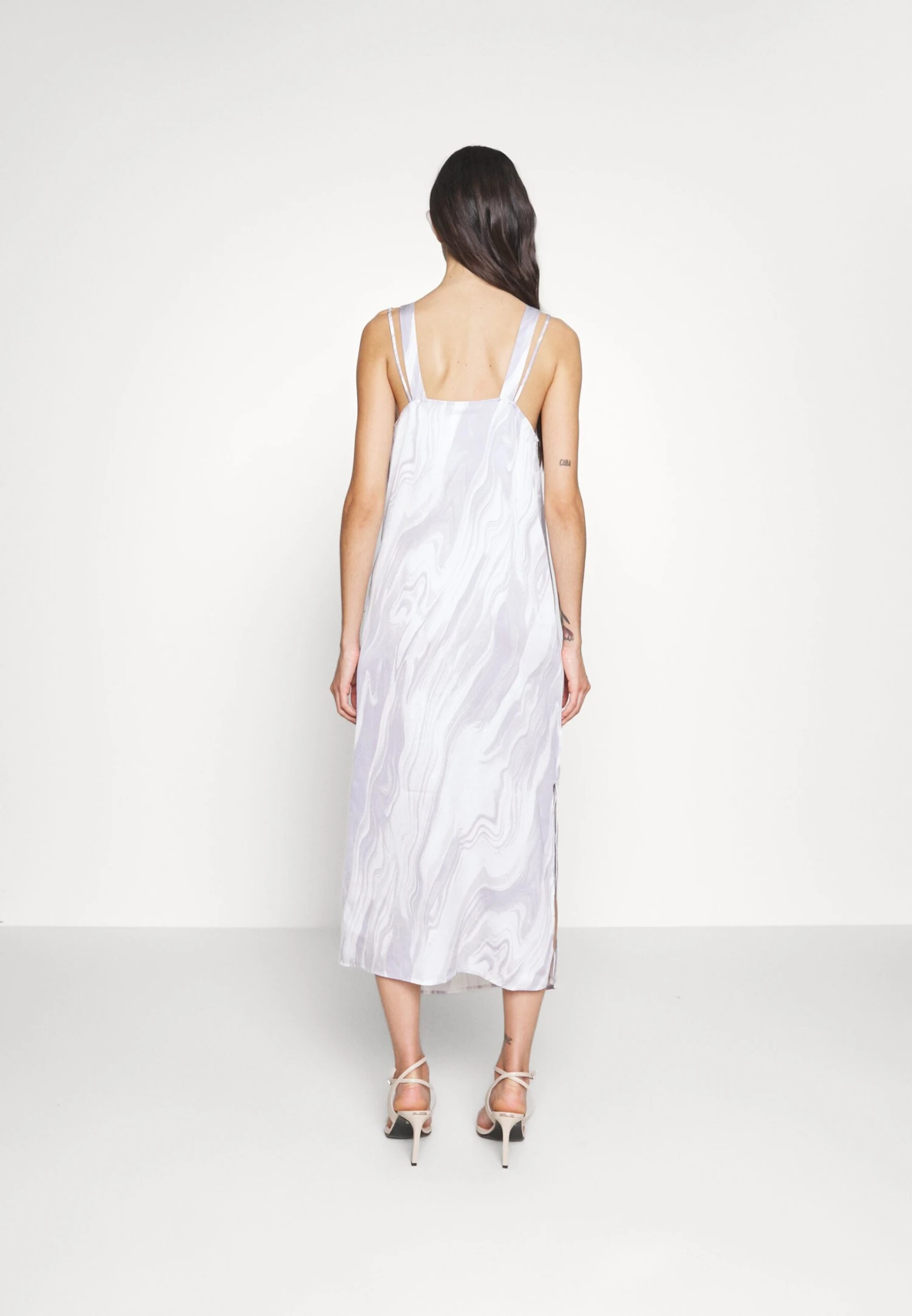 Calvin Klein Slip Dress - Cocktailjurk - Brushstroke Fade/Lilac Dusk - Afbeelding 3