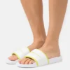 Calvin Klein Jeans Institutional Slide - Muiltjes - White/Safety Yellow