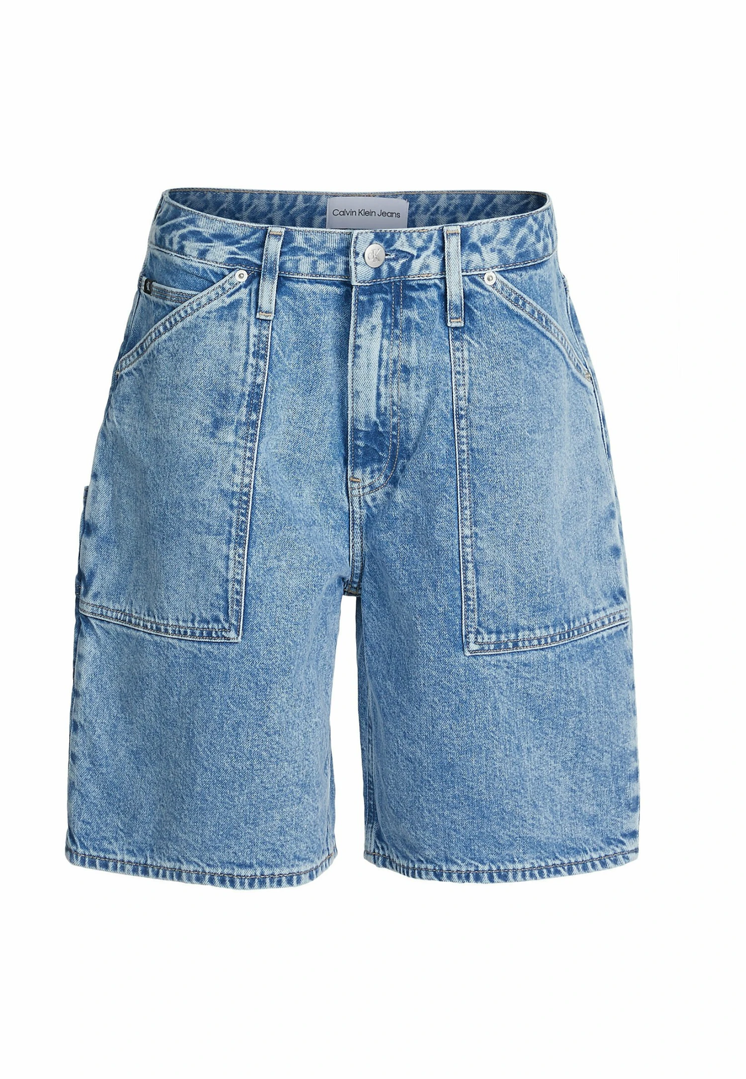 Calvin Klein Jeans Utility- Jeansshort - Denim Light - Afbeelding 5