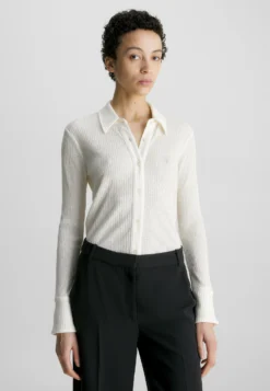 Calvin Klein Crepe- Overhemdblouse - Vanilla Ice