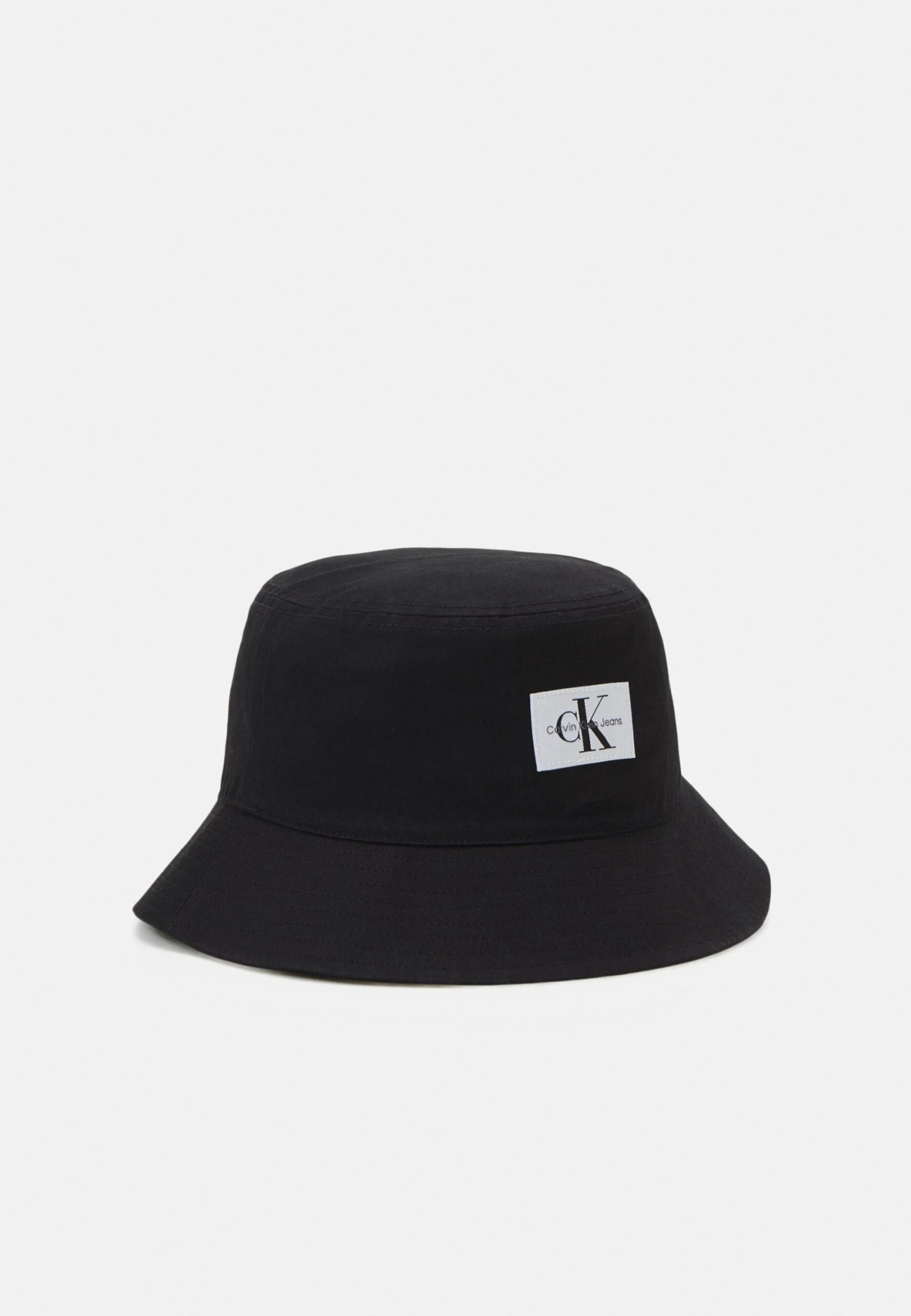 Calvin Klein Jeans Mono Logo Patch Bucket Hat Unisex - Hoed - Black
