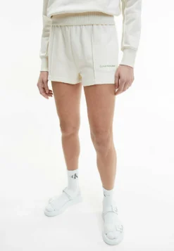 Calvin Klein Jeans Monogram Logo - Shorts - Eggshell