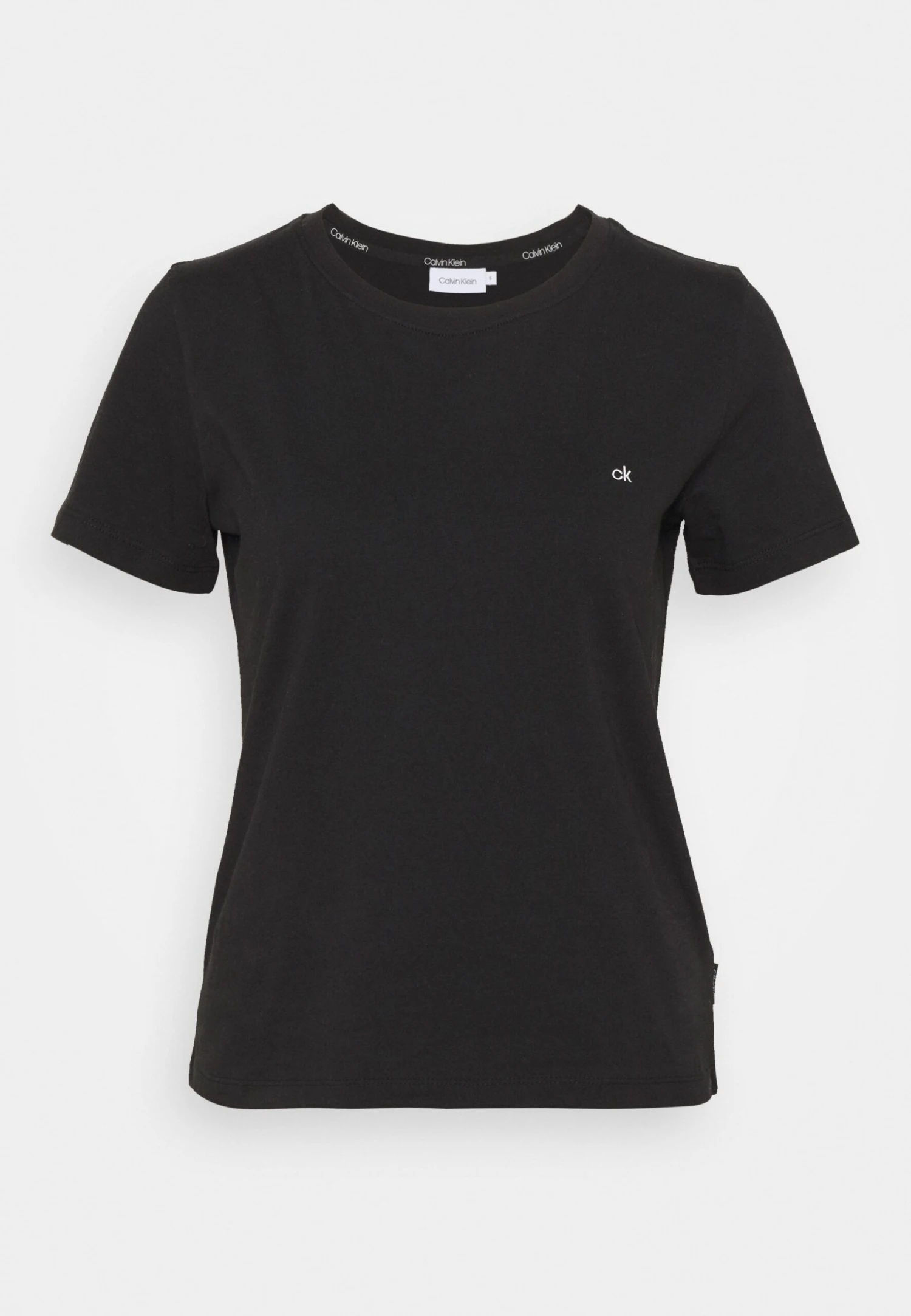 Calvin Klein Small Neck- T-Shirt Basic - Black - Afbeelding 5