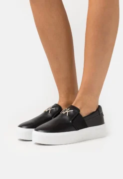 Calvin Klein Flatform Cupsole- Instappers - Black