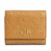 Calvin Klein Small Rfid Trifold - Portemonnee - Brown Sugar