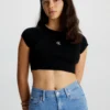 Calvin Klein Jeans Cropped Open Back - Trui - Ck Black