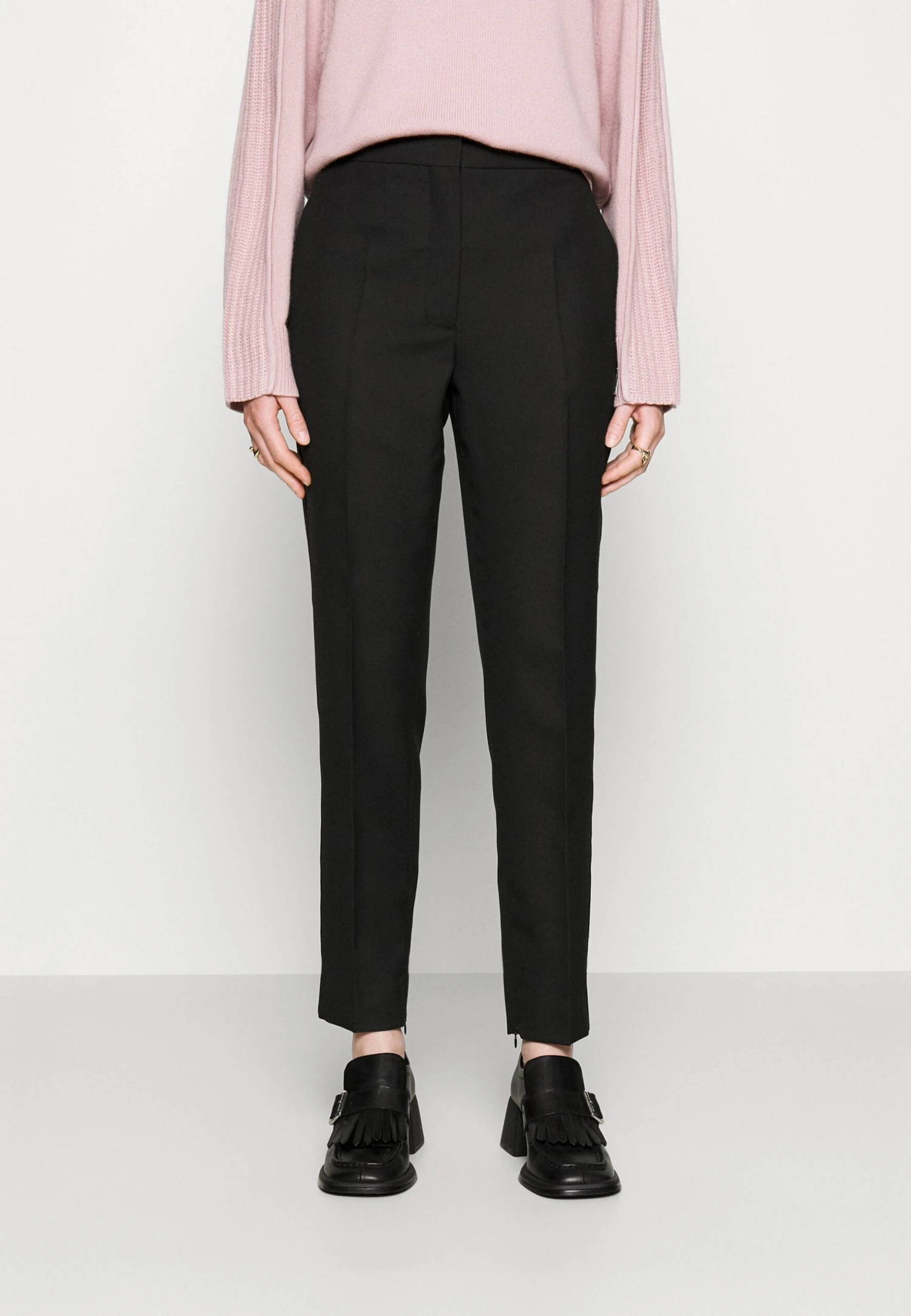 Calvin Klein Tapered Ankle Pant - Broek - Black