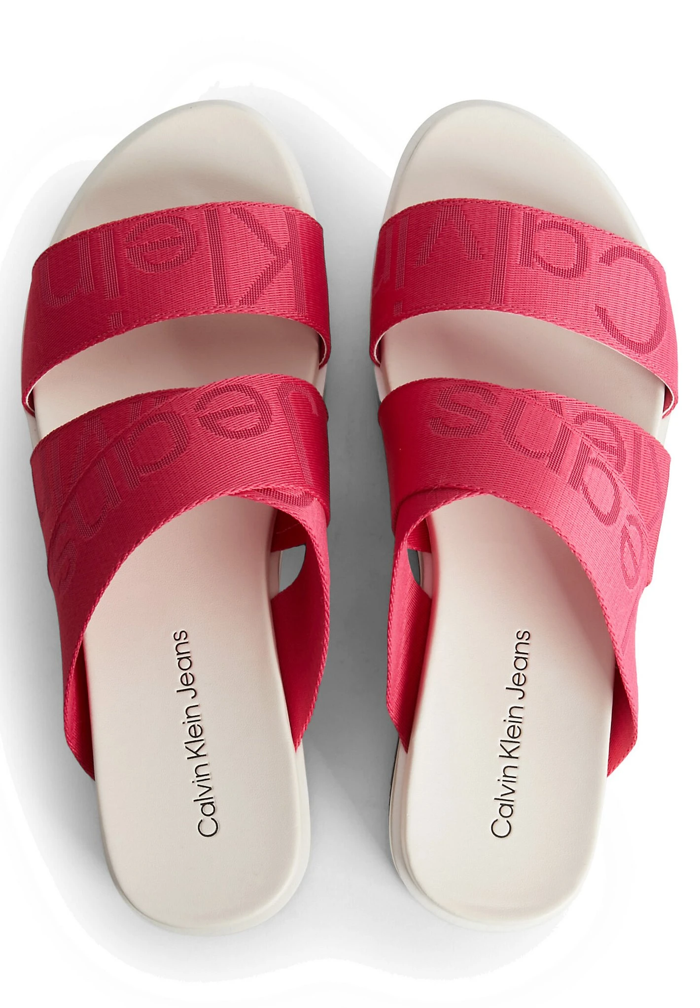 Calvin Klein Jeans Flatform Webbing - Muiltjes - Raspberry Sorbet - Afbeelding 3