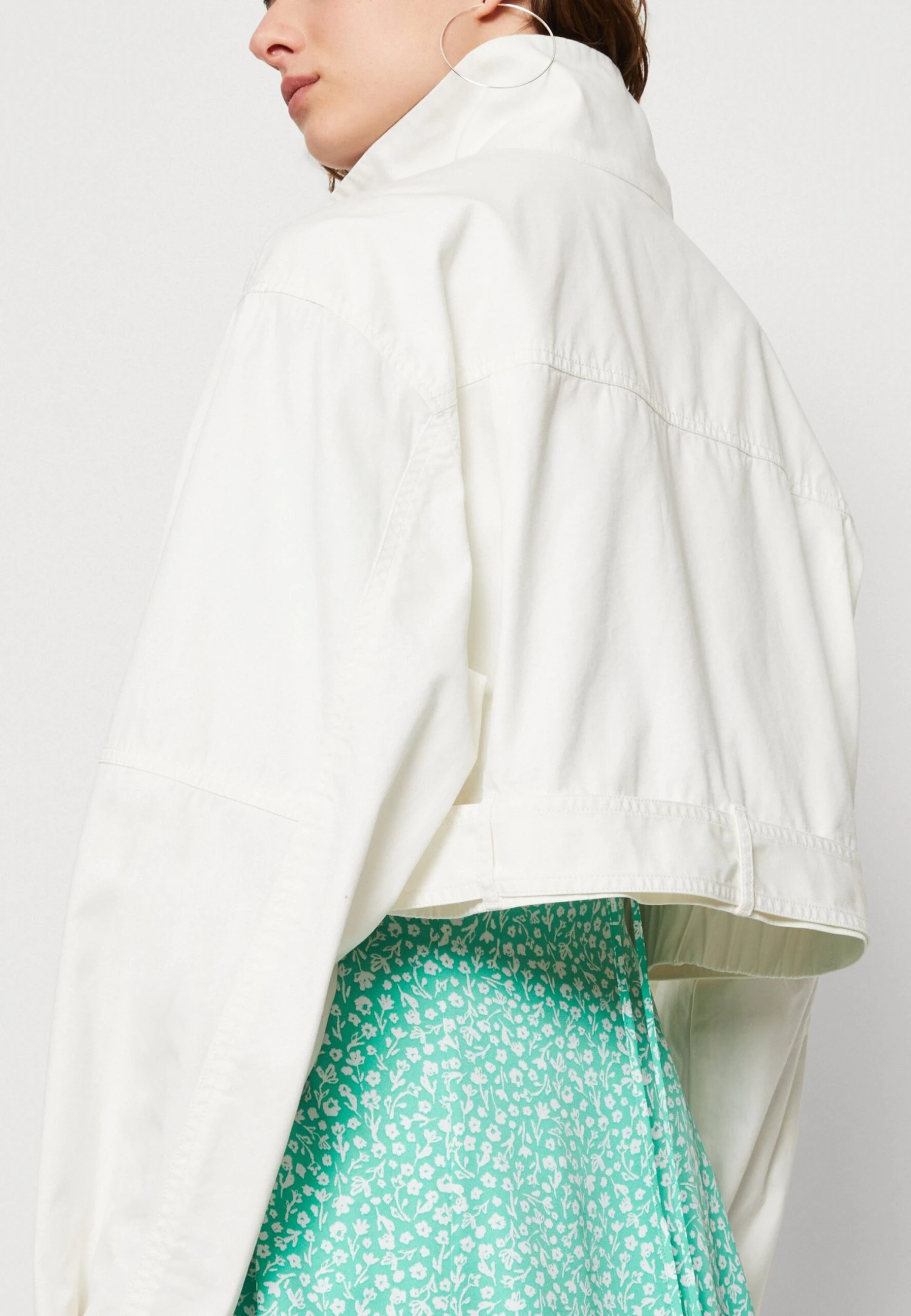 Calvin Klein Jeans Belted Utility Jacket - Jas - Ancient White - Afbeelding 6