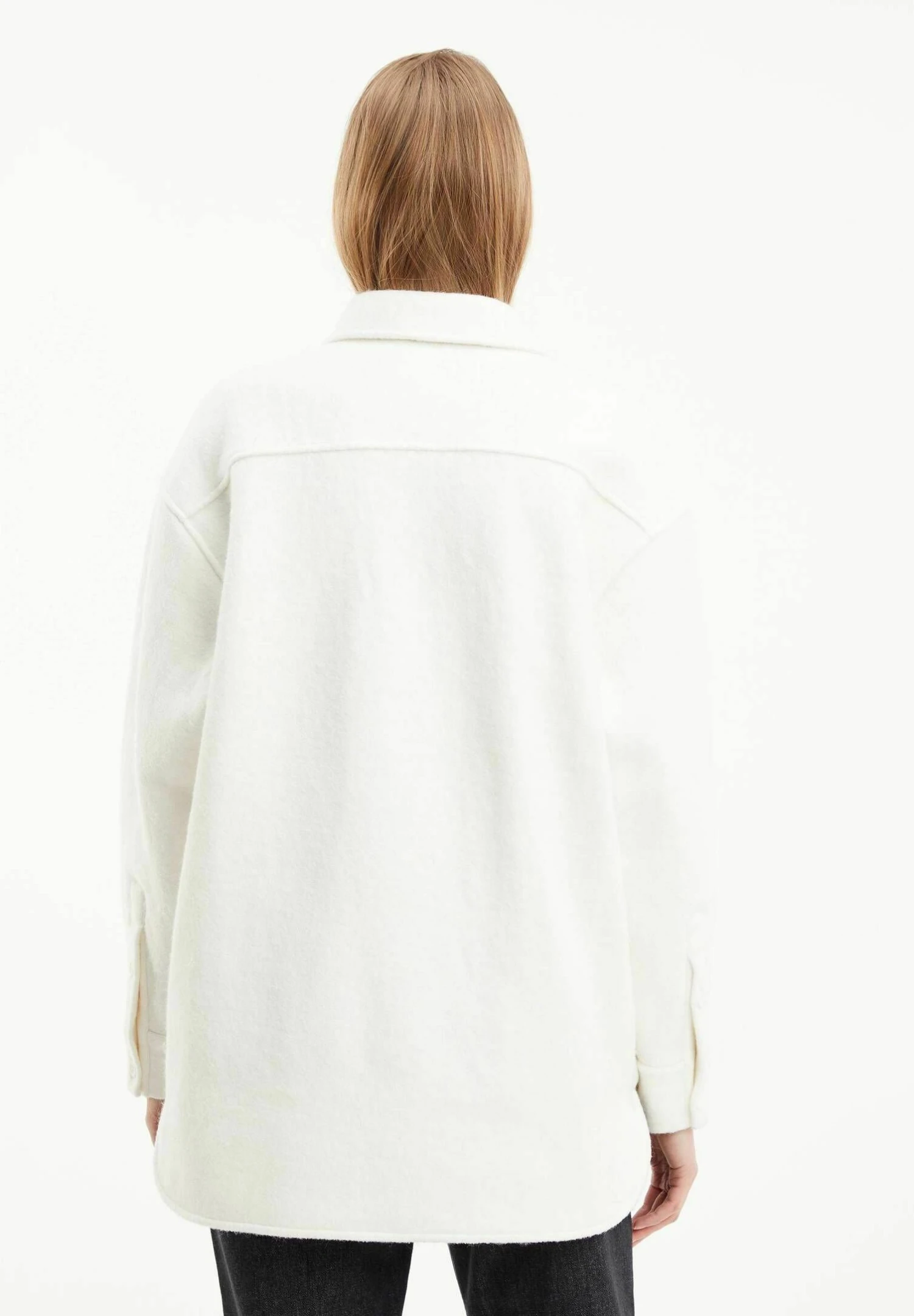 Calvin Klein Jeans Boucle Textured Shacket - Jas - Offwhite - Afbeelding 2