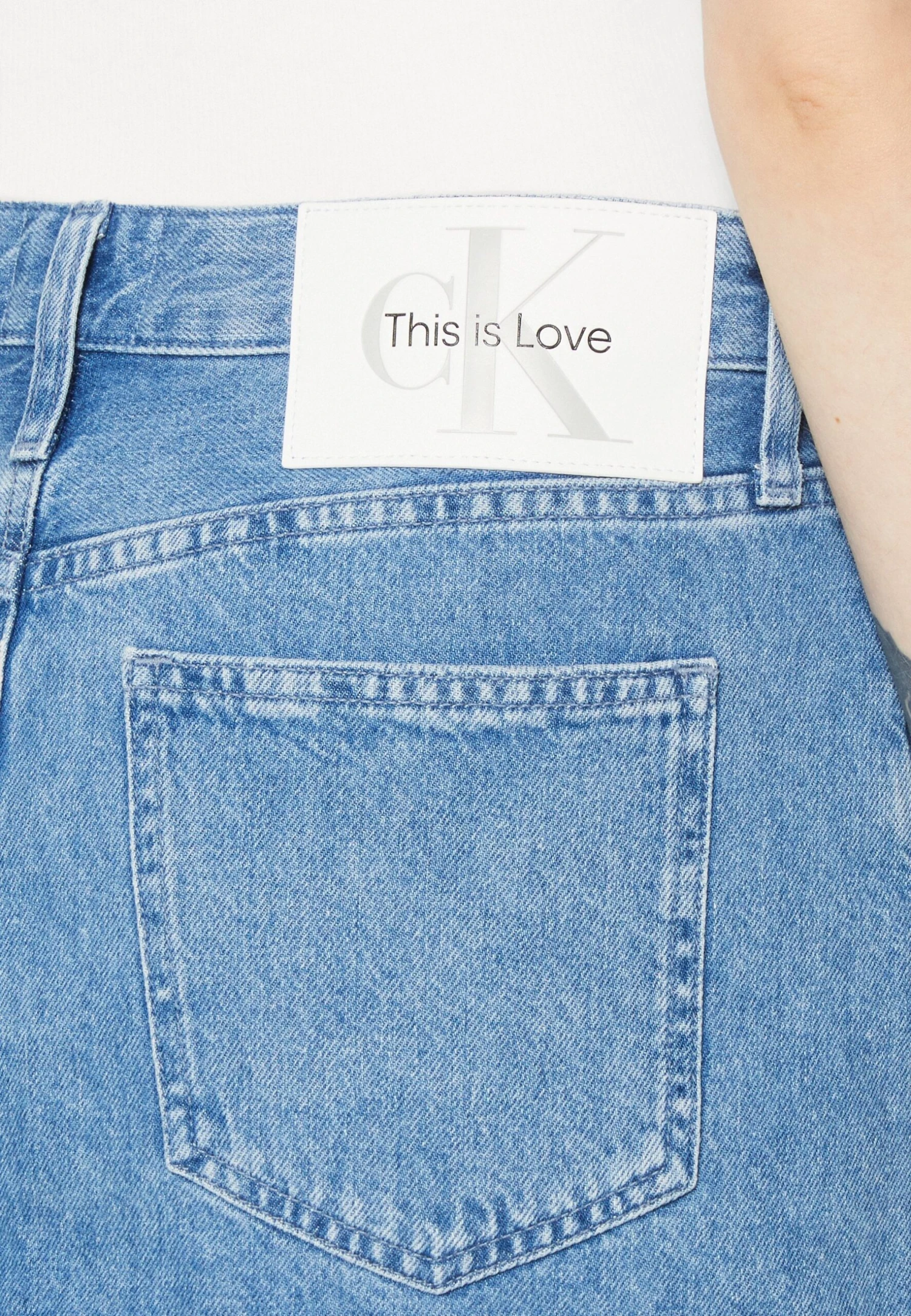 Calvin Klein Jeans Micro Skirt - Minirok - Denim Light - Afbeelding 4