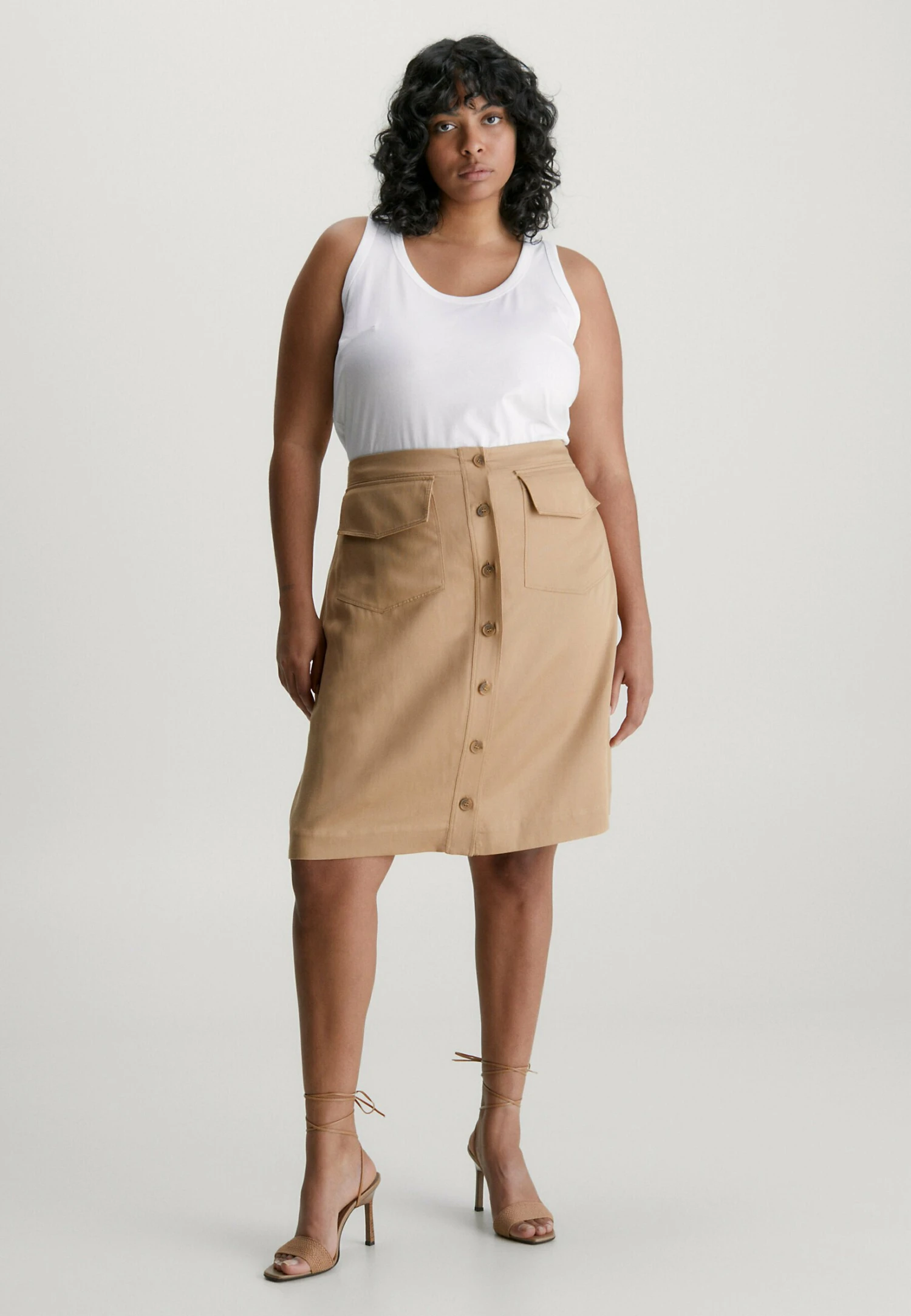 Calvin Klein Plus SizeTank - Top - Bright White - Afbeelding 2