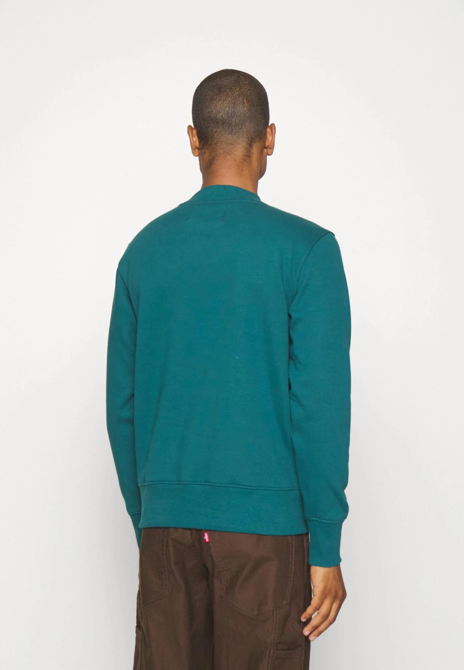 Calvin Klein Jeans Glitched Logo Crew Neck Genderless Unisex - Sweater - Atlantic Deep - Afbeelding 3