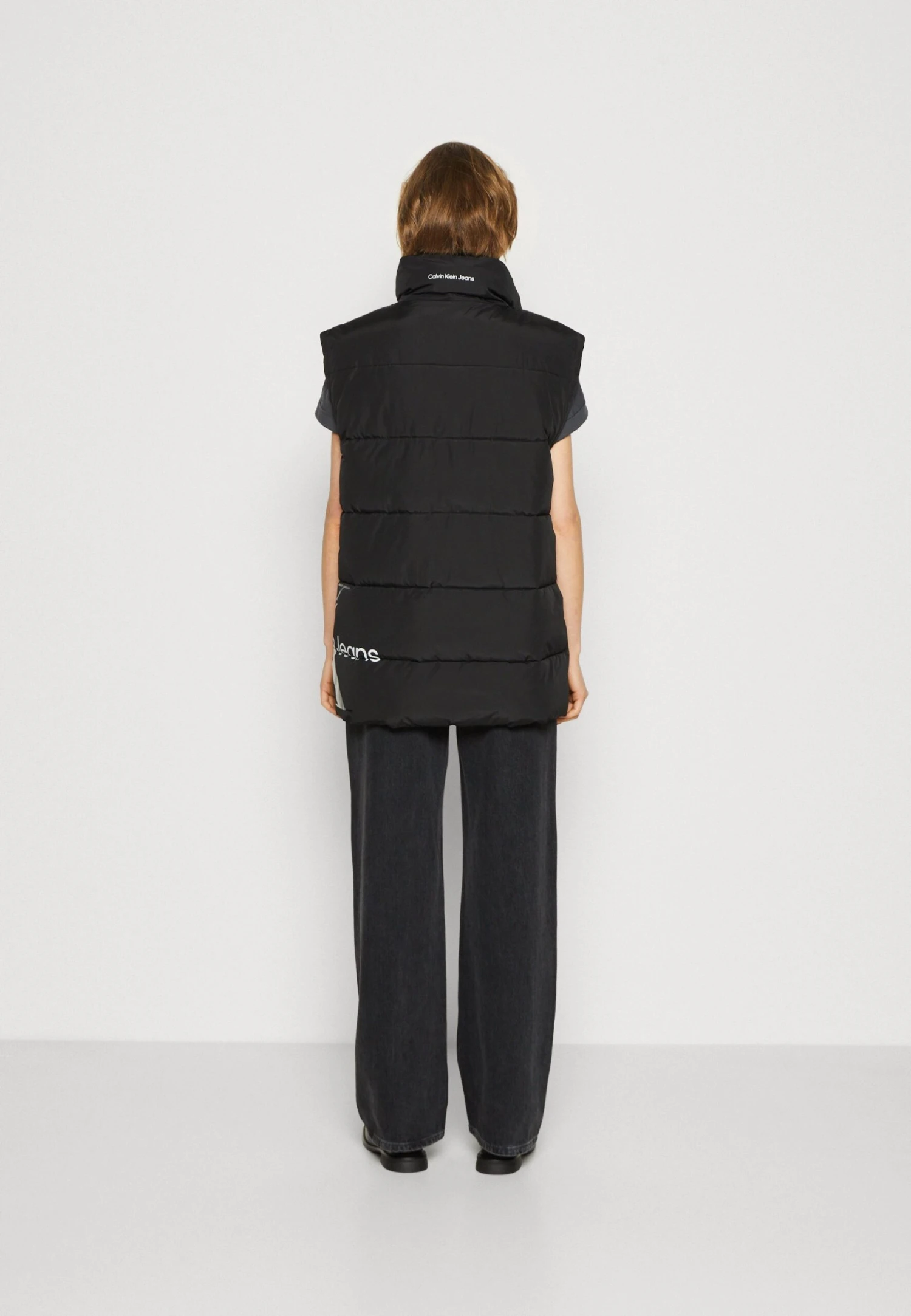 Calvin Klein Jeans Blown Up Long Vest - Bodywarmer - Black - Afbeelding 3