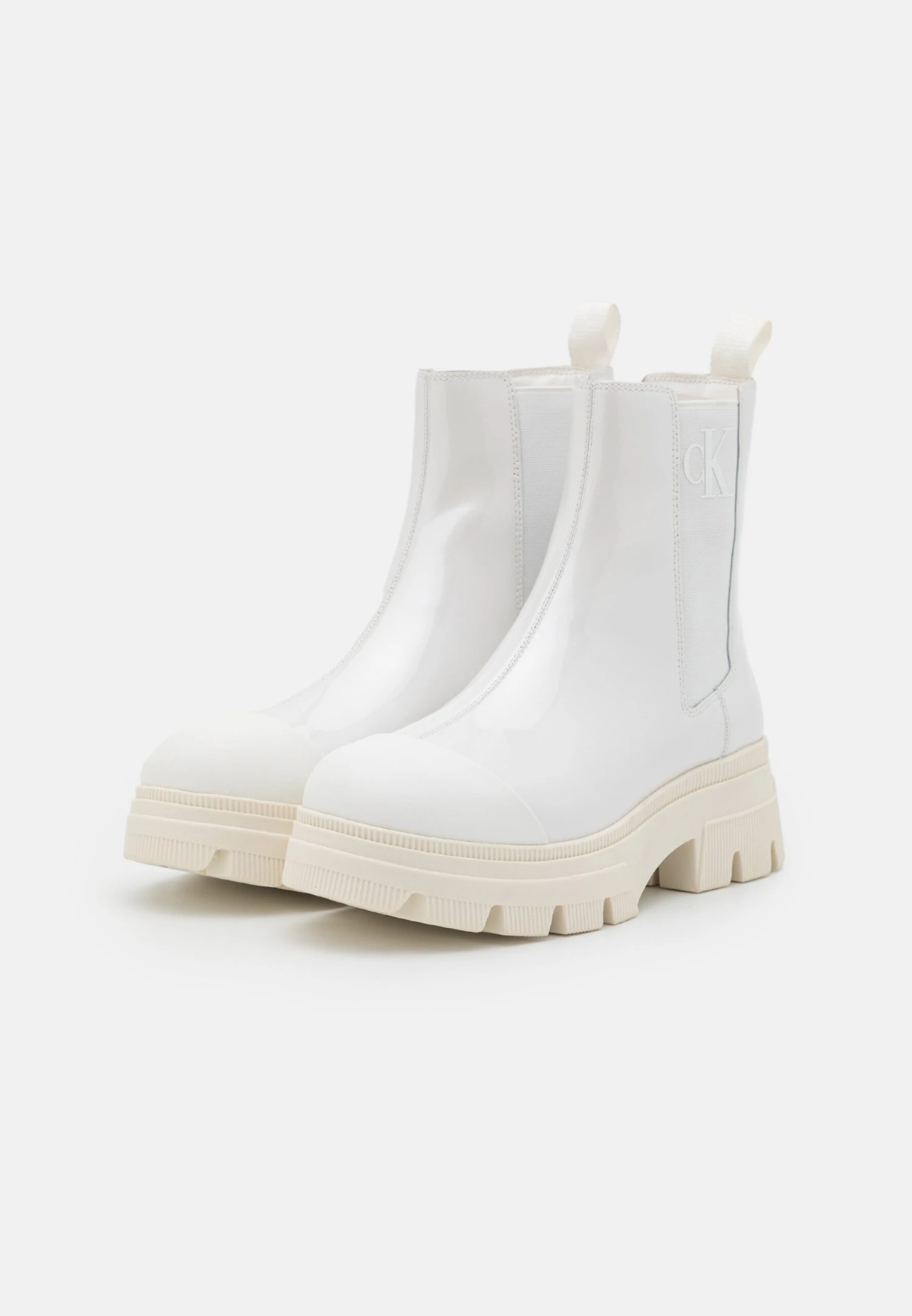 Calvin Klein Jeans Chunky Combat Chelsea Boot - Enkellaarsjes Met Plateauzool - White - Afbeelding 3