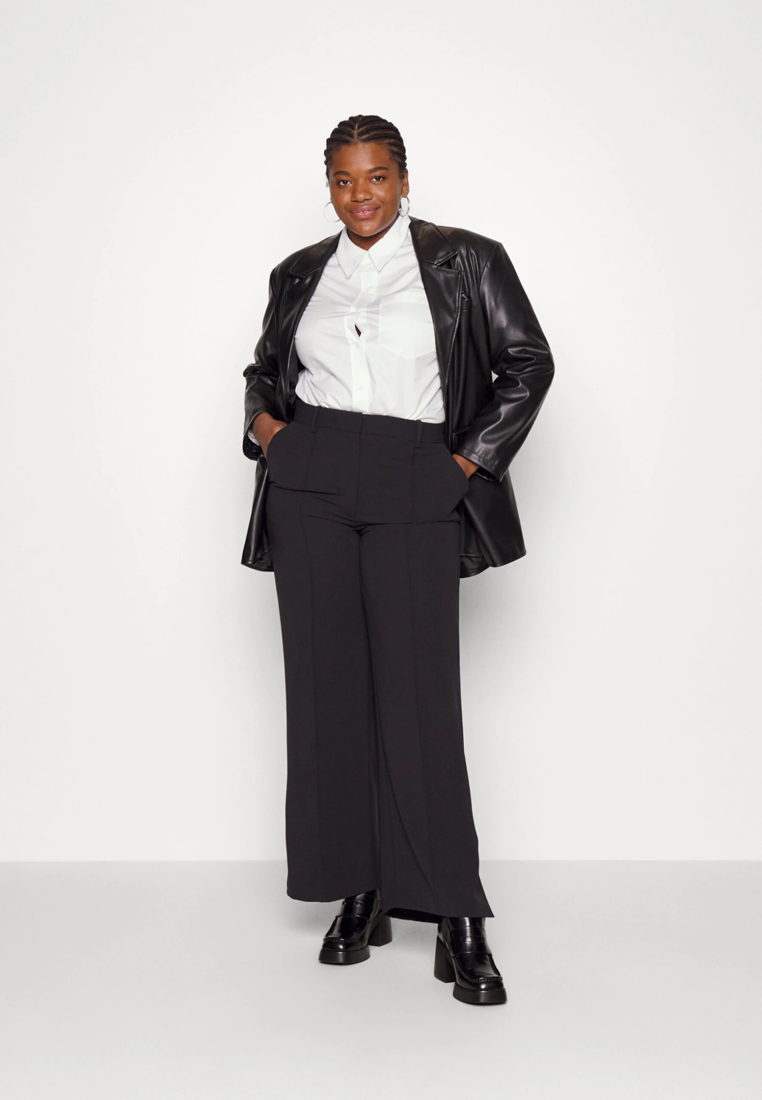 Calvin Klein Inclusive Relaxed Cotton Shirt - Blouse - Bright White - Afbeelding 2