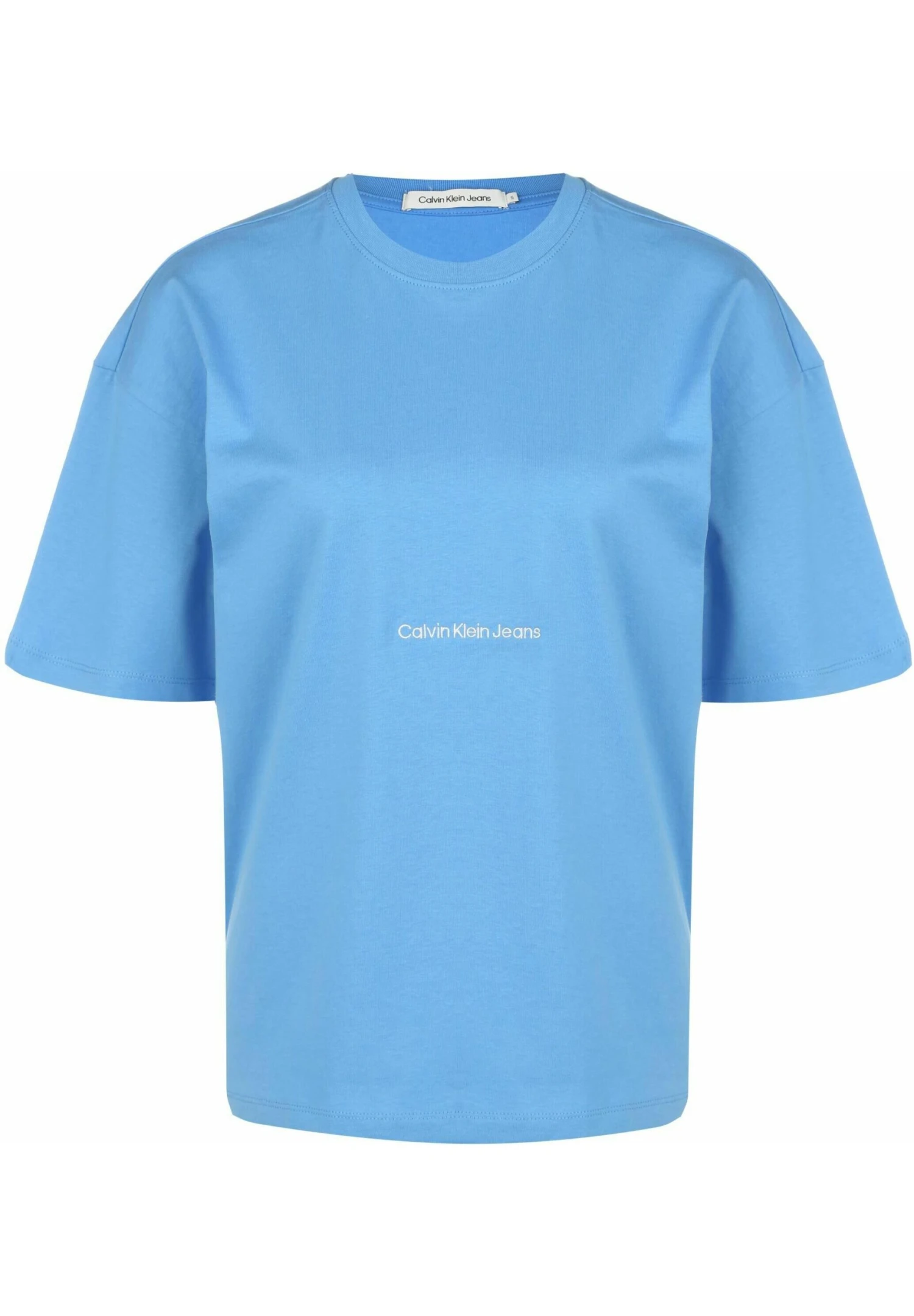 Calvin Klein Jeans Institutional Boyfriend - T-Shirt Basic - Blue Crush