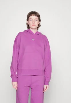 Calvin Klein Jeans Micro Monologo - Hoodie - Iris Orchid