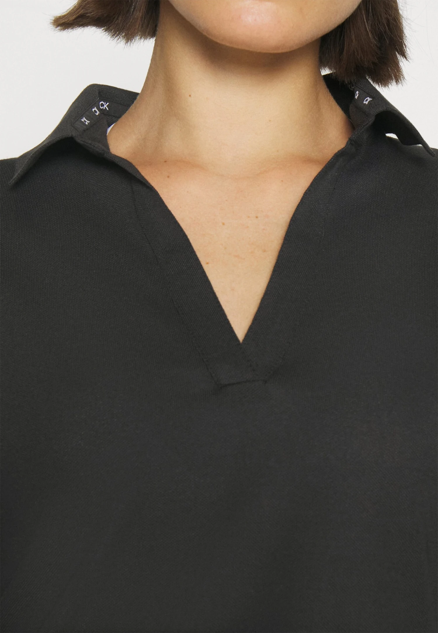 Open Neck - Poloshirt - Black - Afbeelding 6