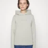 Calvin Klein Embroidery Logo Hoodie - Sweater - Moss Gray