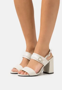 Calvin Klein Sandalen Met Hoge Hak - Marshmallow