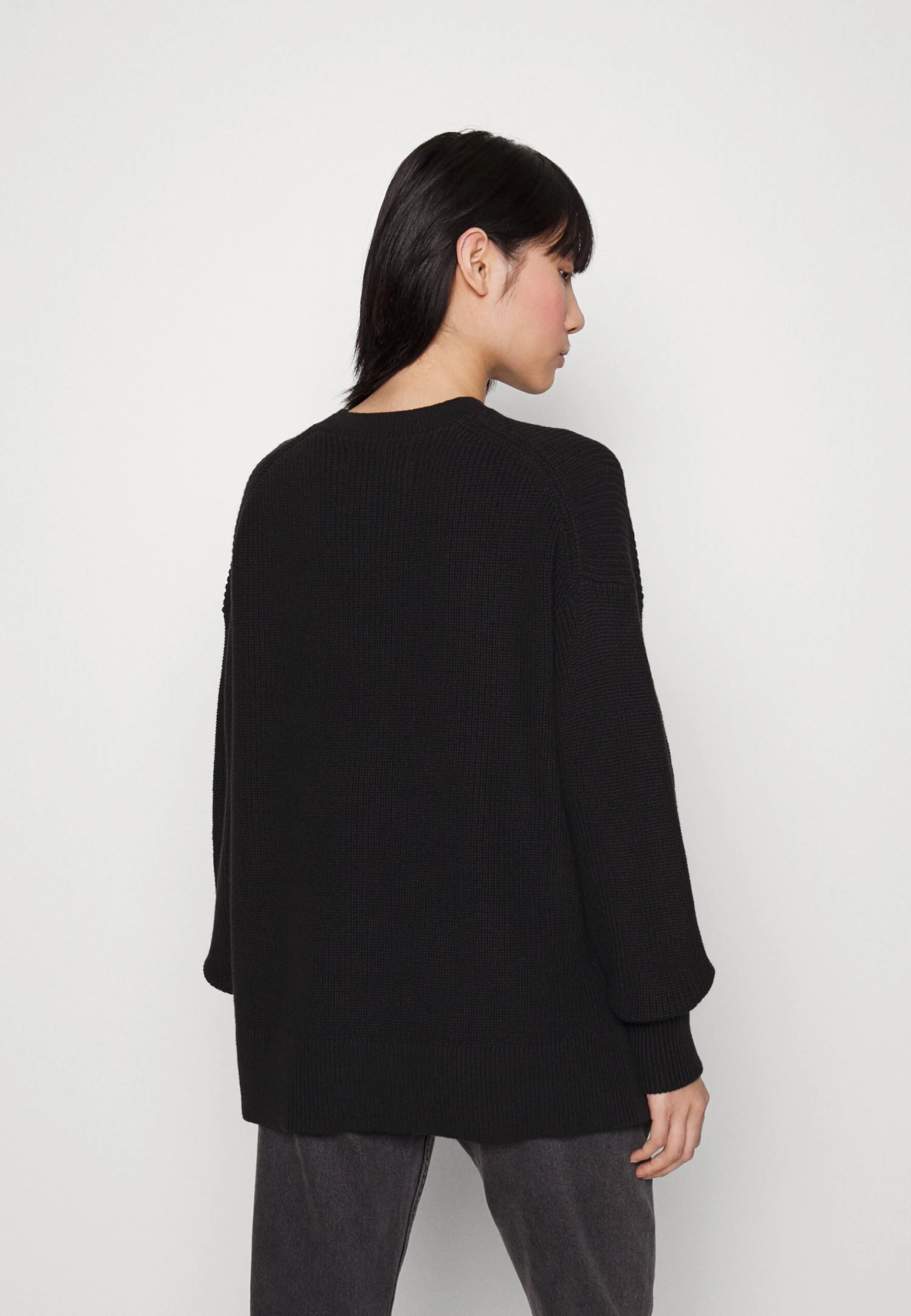 Calvin Klein Jeans Intarsia Loose Sweater - Trui - Black - Afbeelding 3