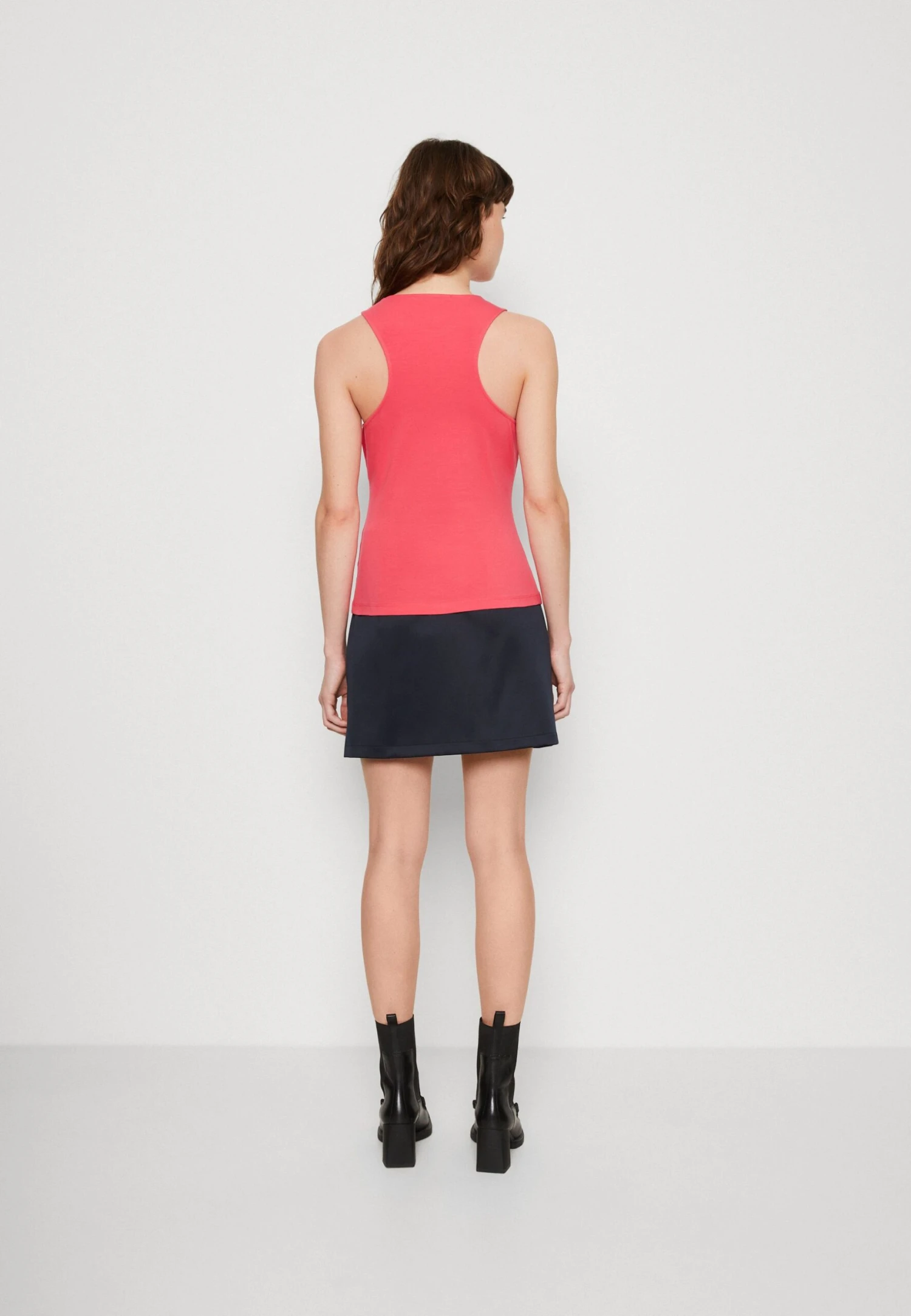 Calvin Klein Jeans Micro Monologo Racer Back - Top - Pink Flash - Afbeelding 3