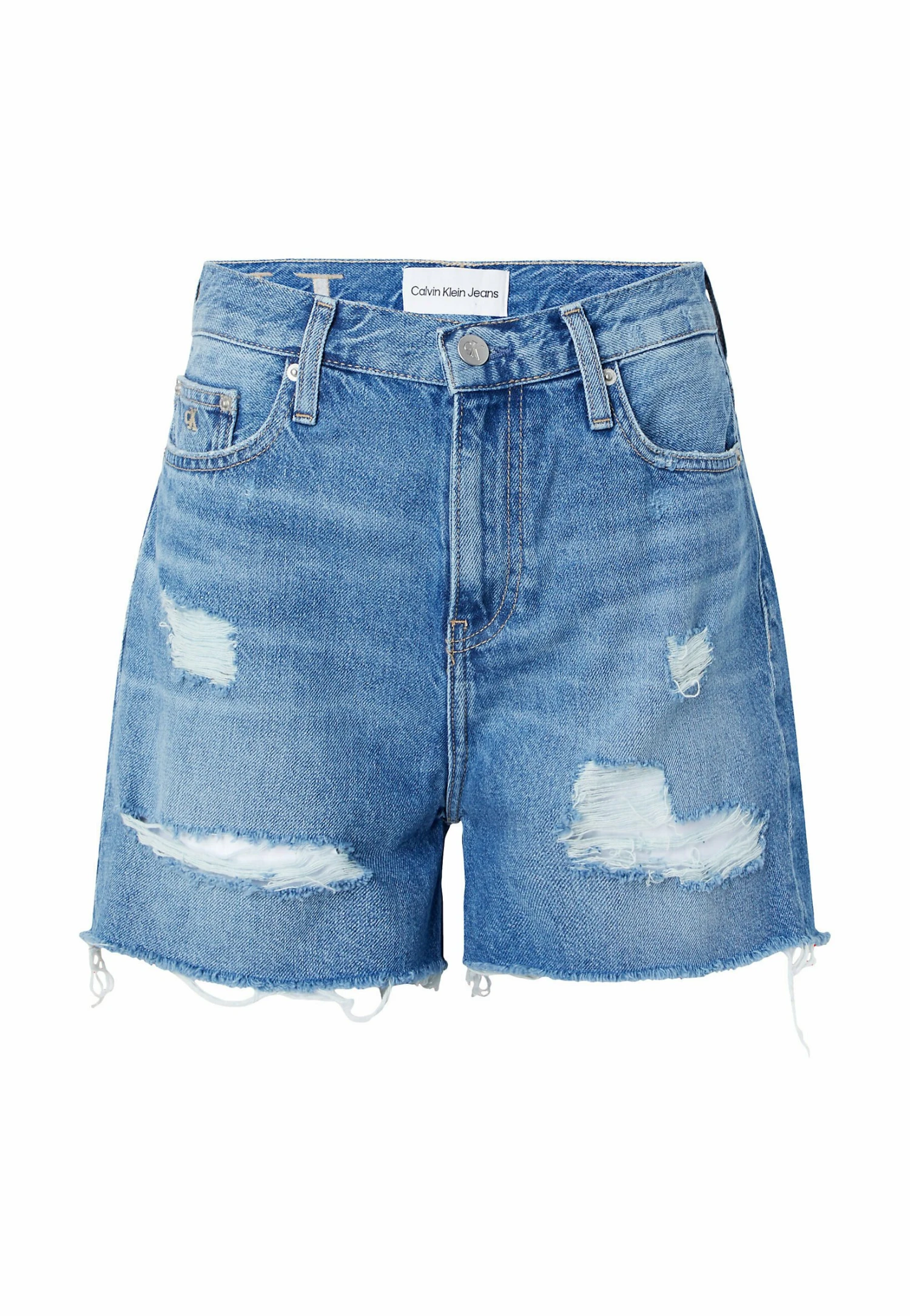 Calvin Klein Jeans Mom- Jeansshort - Denim Medium - Afbeelding 5