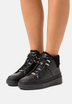 Calvin Klein Heel Cupsole- Veterboots - Triple Black