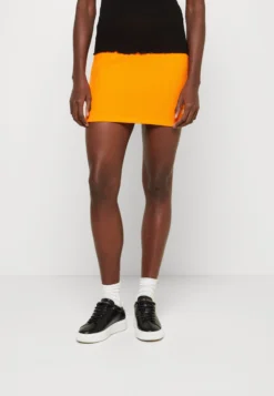 Calvin Klein Jeans Slub Skirt - Minirok - Vibrant Orange