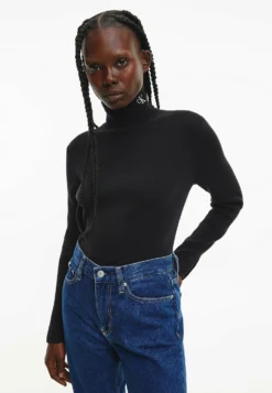 Calvin Klein Jeans Roll Neck- Trui - Black