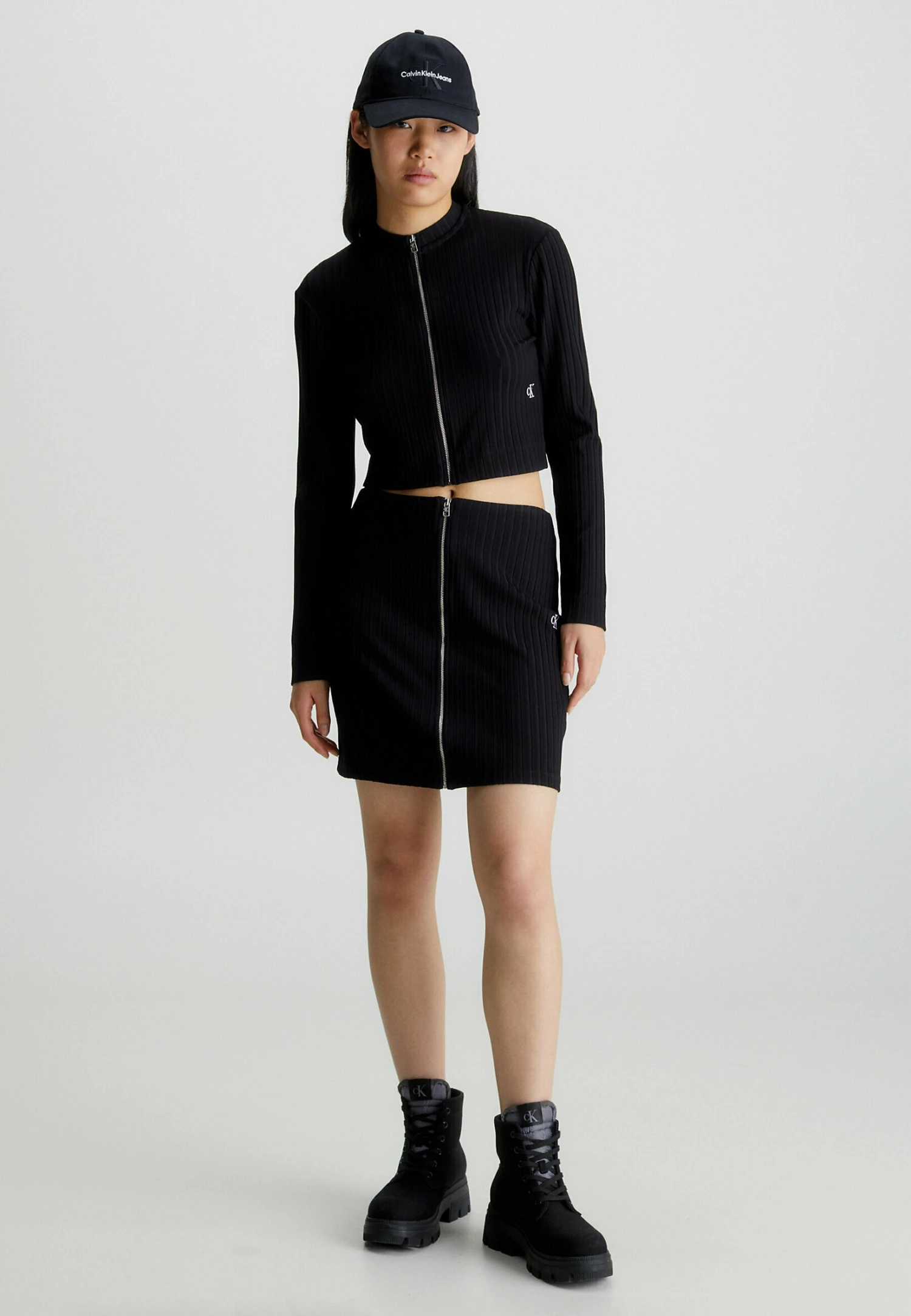 Calvin Klein Jeans Minirok - Ck Black - Afbeelding 2