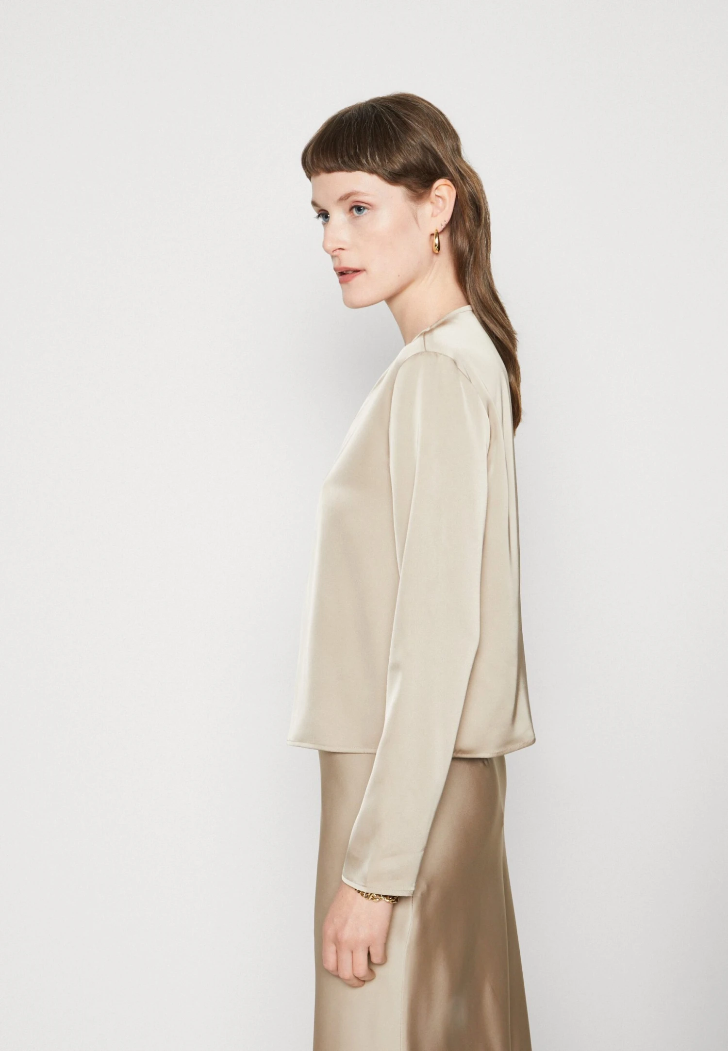 Calvin Klein Light Weight Shirt - Blouse - Medium Taupe - Afbeelding 4