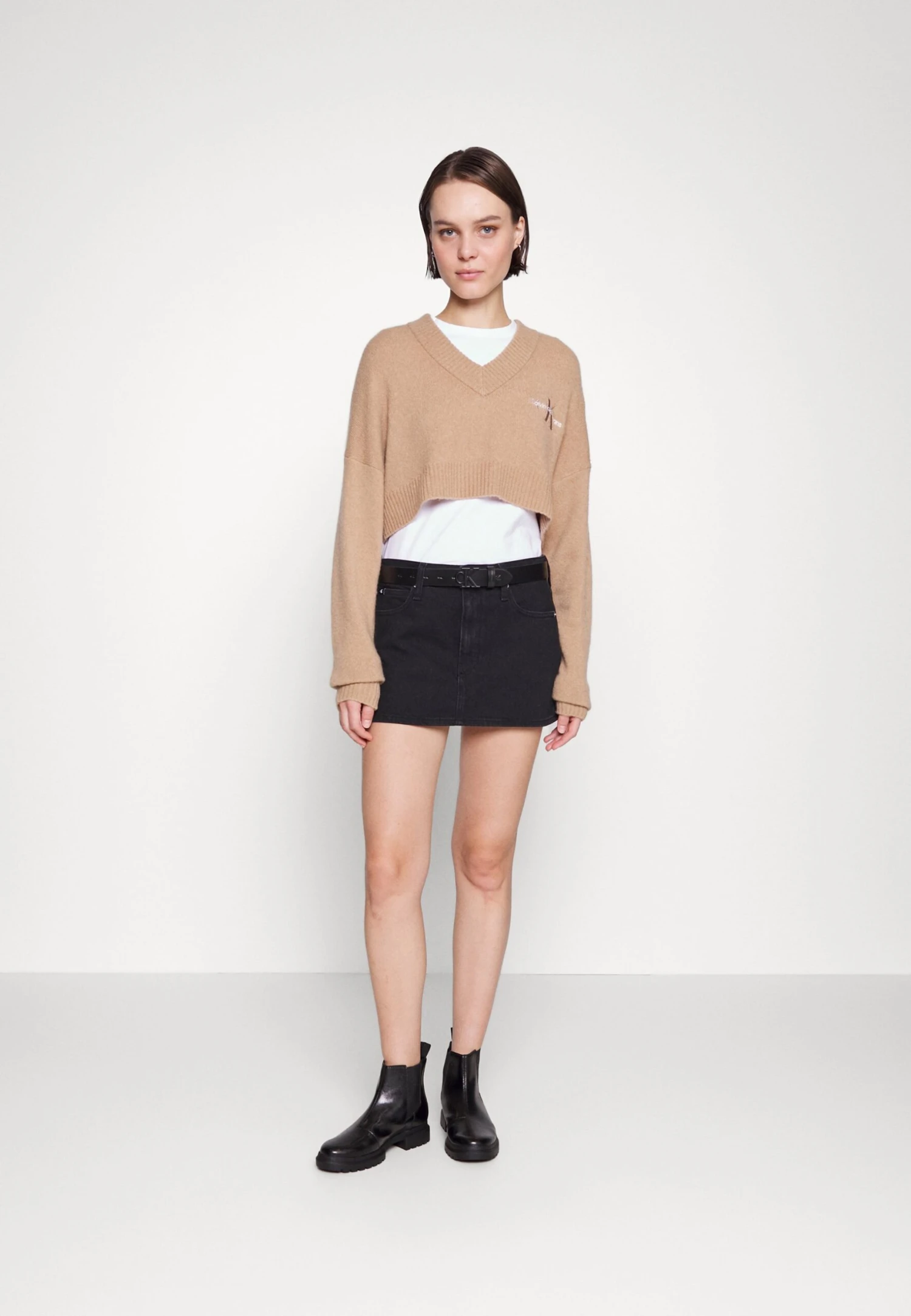 Calvin Klein Jeans Micro Skirt - Minirok - Denim Black - Afbeelding 2