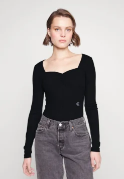 Calvin Klein Jeans Shiny Body - Longsleeve - Black
