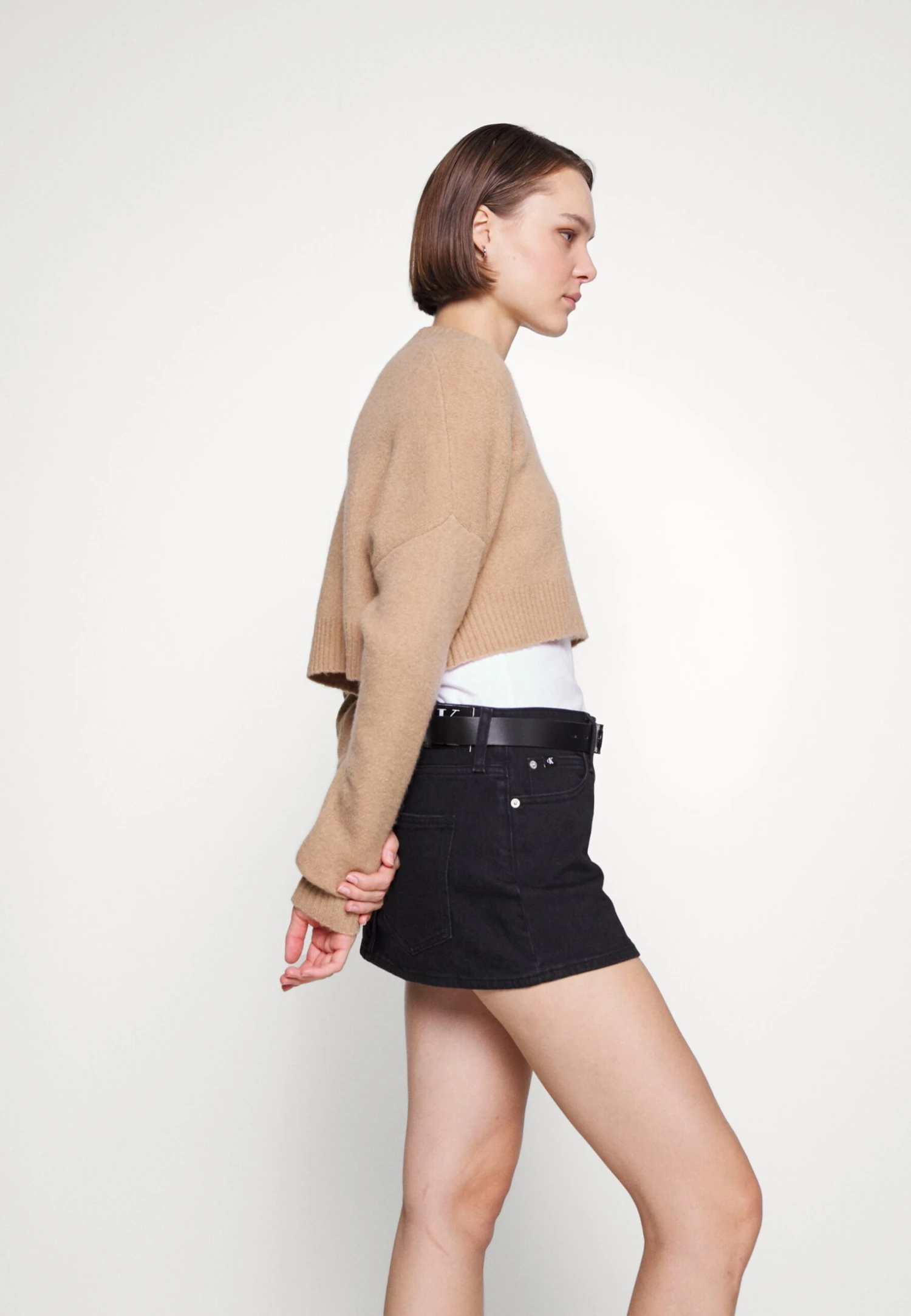 Calvin Klein Jeans Micro Skirt - Minirok - Denim Black - Afbeelding 4