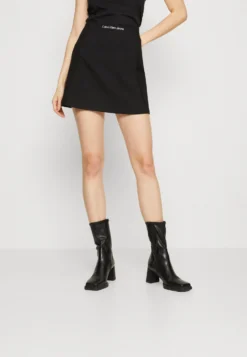 Calvin Klein Jeans Milano A Line Skirt - Minirok - Black