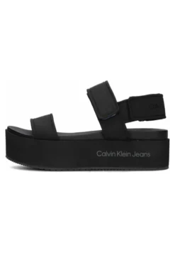 Calvin Klein Softny - Sandalen Met Plateauzool - Zwart